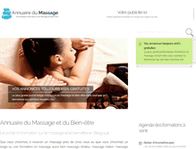 Tablet Screenshot of annuaire-du-massage.be